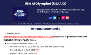 2026USAAIO人工智能奥赛报名要求有哪些？中学生必看指南！