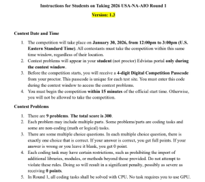 2026年USAAIO R1赛题变化有哪些？USAAIO R1真题解析来了！