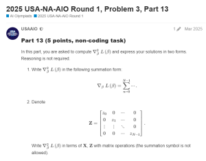 2025 USAAIO Round 1, Problem 3, Part 13