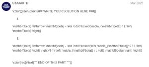 2025 USAAIO Round 1, Problem 3, Part 15真题