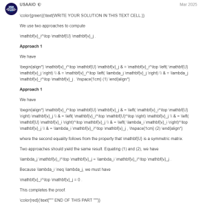 2025 USAAIO Round 1, Problem 1, Part 4真题