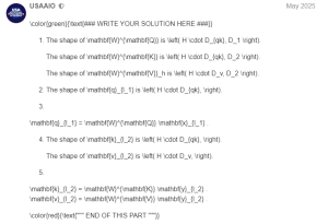 2025 USAAIO Round 2, Problem 2, Part 2真题